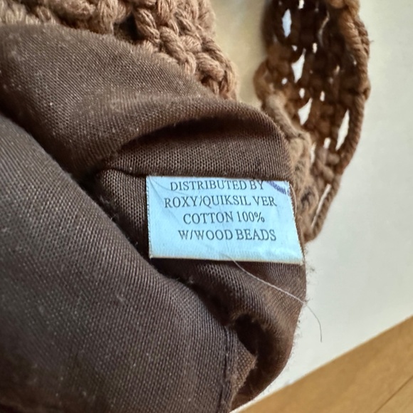 Vintage Roxy Cotton Macramé Shoulder Bag - Picture 5 of 5